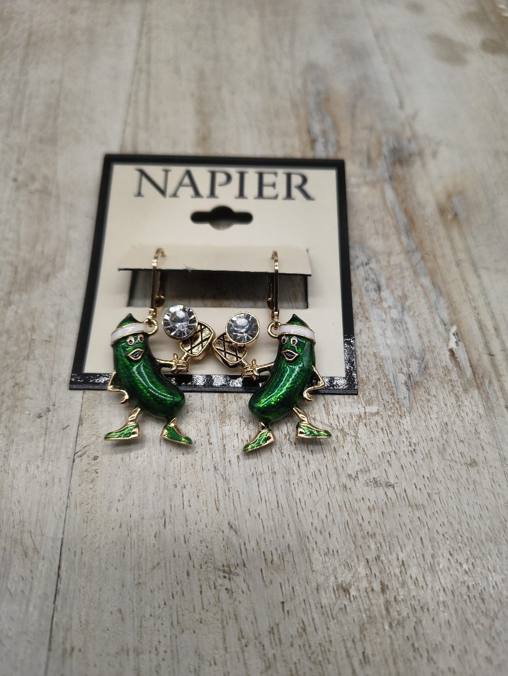 Napier Pickle Playing Pickleball Earrings